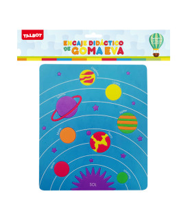 Juego de Encastre de Goma Eva Planetas 27x24 cm