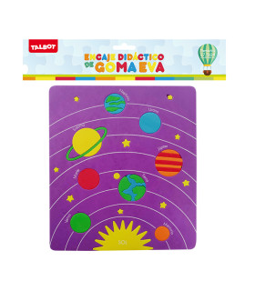 Juego de Encastre de Goma Eva Planetas 27x24 cm