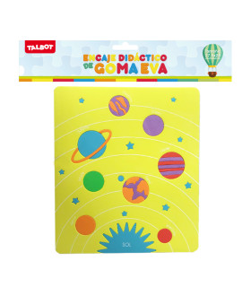 Juego de Encastre de Goma Eva Planetas 27x24 cm