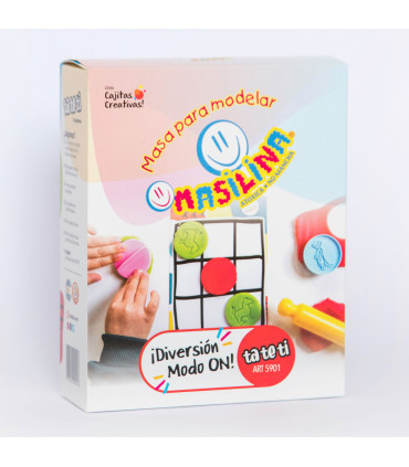 Cajita Creativa de Juego Tatetí Masilina