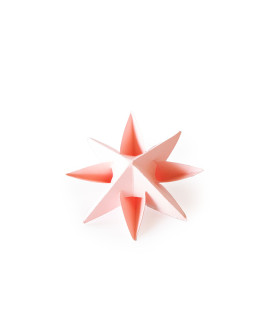 Estrella para Armar 12 cm Rosa x 3