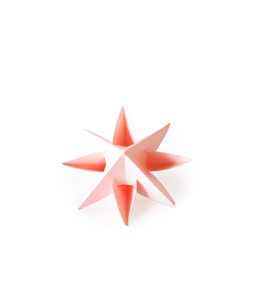 Estrella para Armar 12 cm Rosa x 3