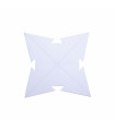 Estrella para Armar 12 cm Plateada x 3