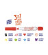 Marcadores Stamping con Perfume Carioca x 8