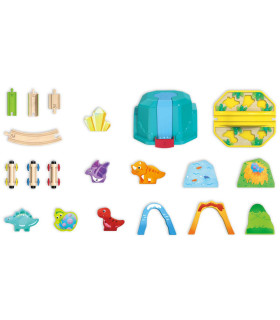 Set Balde Tren de Dinosaurios Hape