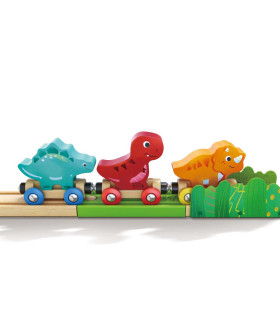 Set Balde Tren de Dinosaurios Hape