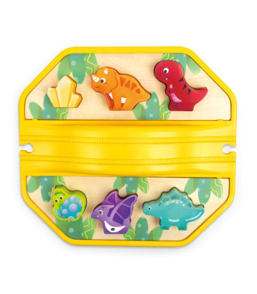 Set Balde Tren de Dinosaurios Hape
