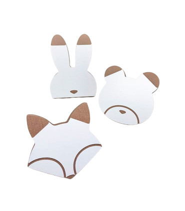 Percheros Animalitos x 3