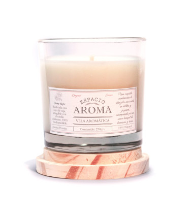 Vela de Soja Aromática 250 g Línea Clásica Peonia Espacio Aroma