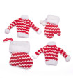 Adorno de Prendas Navideñas Surtidas Rayadas Alparamis
