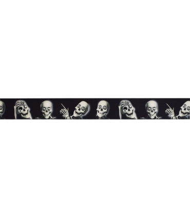 Cinta Halloween Skeletons 2.5 cm x 10 m