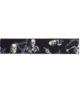 Cinta Ancha Halloween Skeletons 3.9 cm x 10 m