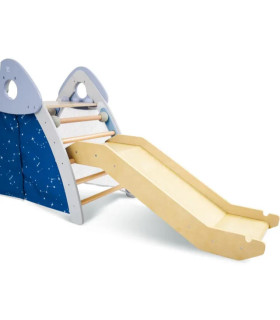 Set 4 en 1 Trepadora y Tobogán Hape