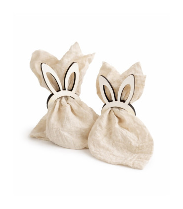 Portaservilletas de Madera Conejo de Pascua x 4