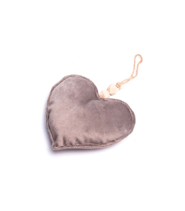 Adornos Navideños Colgantes de Tela 17 cm x 2 Gris Alparamis