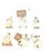 Adorno de Madera para el Árbol Oso Polar 8 cm Alparamis