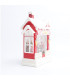 Adorno de Casita de Santa con LED 25 cm Alparamis