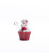Adorno de Papá Noel Portatarjeta 11 cm Alparamis