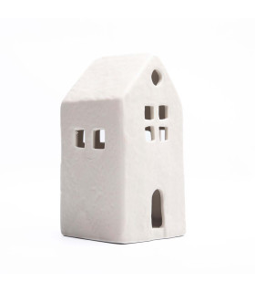 Adorno de Casita Blanca 20 cm Alparamis