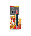 Marcadores Sketch Doble Punta Carioca Plus x 4 Rojo