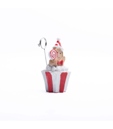 Adorno de Gingerbread Man Portatarjeta 11 cm Alparamis
