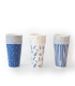 12 Paquetes De 8 Vasos Azules