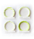 12 Paquetes De 6 Platos de Polipapel Verdes