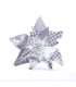 Adorno Estrella Federal Plateada 23 cm Alparamis A24-3949S