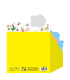 Puffy 3D Stickers 24 Pz en 4 Diseños con Exhibidor Avenir