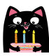 Servilletas Troqueladas 33 x 33 cm Silhouette Party Cat