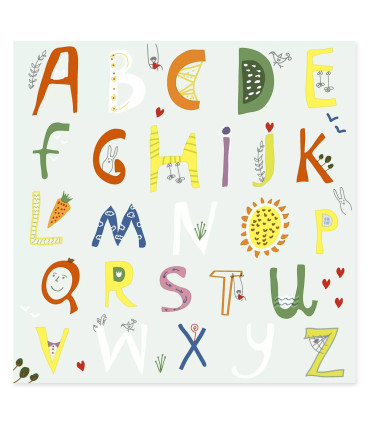 Servilletas 33 x 33 cm Alphabet