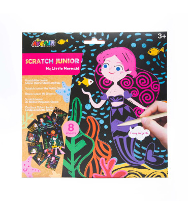 Scratch Junior 20 Pz en 4 Diseños con Exhibidor Avenir