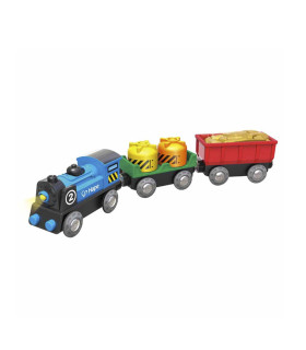 Tren de Carga a Pilas de Juguete Hape