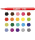 Marcadores con Punta Pincel Super Brush Carioca x 20