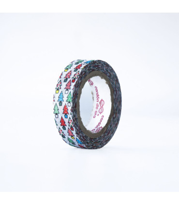 Cinta Fun Tape Arbolitos 1.5 cm x 5 metros