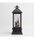 Adorno de Farol Santa y Reno con LED 28 cm Alparamis