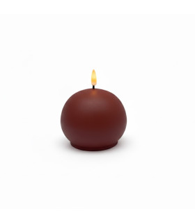 Vela Esférica LED Roja 10 cm Alparamis