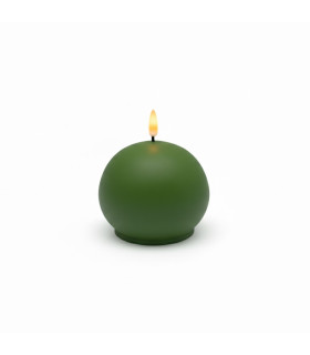 Vela Esférica LED Verde 10 cm Alparamis