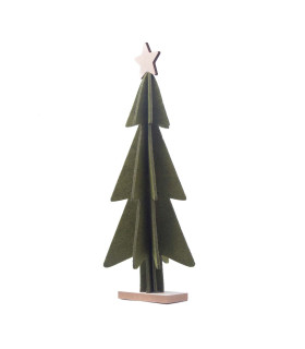 Adorno de Pino Navideño de Tela Fieltro 32 cm Alparamis