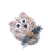 Adorno para Colgar Figura Marrón y Gris 13 cm Alparamis