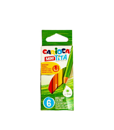 Lápices Tita Mini de Colores Carioca x 6