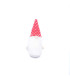 Adorno Navideño de Tela y Madera Rojo y Blanco 19 cm Alparamis
