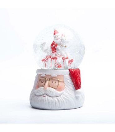 Esfera de Nieve Papá Noel 16 cm Alparamis