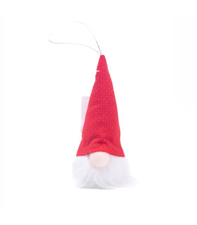 Adorno de Duende Rojo con Luz LED 14 cm Alparamis