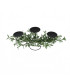 Porta Vela con Hojas Verdes 61 cm Alparamis