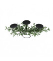 Porta Vela con Hojas Verdes 61 cm Alparamis