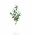 Rama de Hojas Verdes con Perlas 61 cm Alparamis