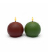Vela Esférica LED Verde 10 cm Alparamis