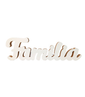 Adorno de Madera Familia 30 x 9 cm