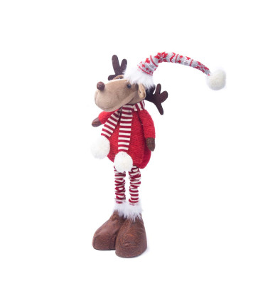Adorno de Reno con Patas Telescópicas 46 cm Alparamis